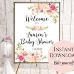 009 Bridal Shower Welcome Sign Template Astounding Ideas Pertaining To Free Bridal Shower Banner Template