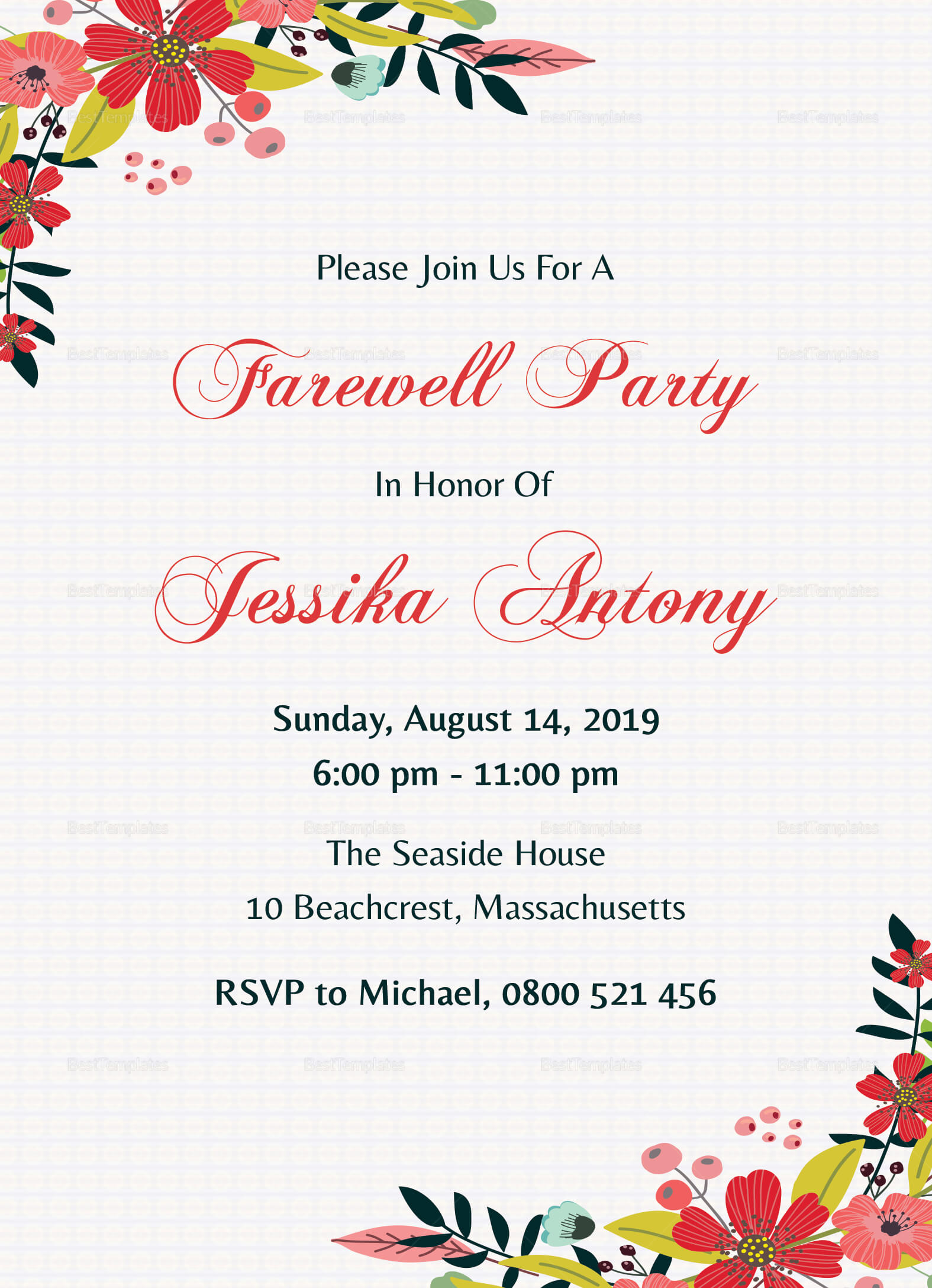 009 Farewell Party Invitations Templates Invitation28129 In Farewell Card Template Word