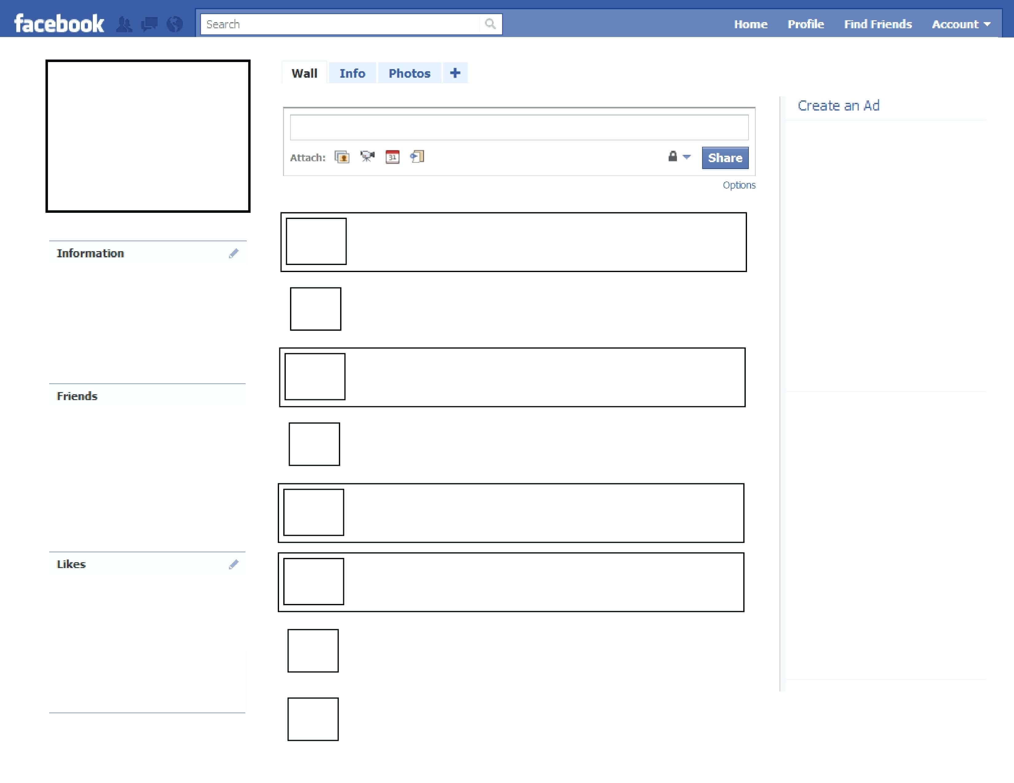 009 In Case Blank Facebook Page Template Ideas For Word Pertaining To Html5 Blank Page Template