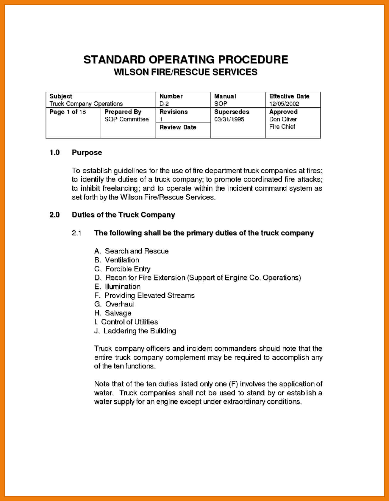 009 Standard Operating Procedure Manual Template Top Ideas Throughout Procedure Manual Template Word Free