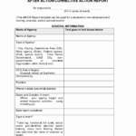 009 Template Ideas Corrective Action Report Form With After Training Report Template