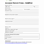 010 Accident Reportingm Template Ideas Sample Of Report Pertaining To Report Writing Template Free