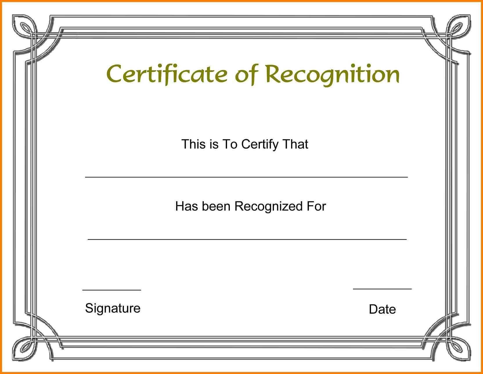 010 Certificate Of Recognition Template Word Award Free Regarding Certificate Of Recognition Word Template