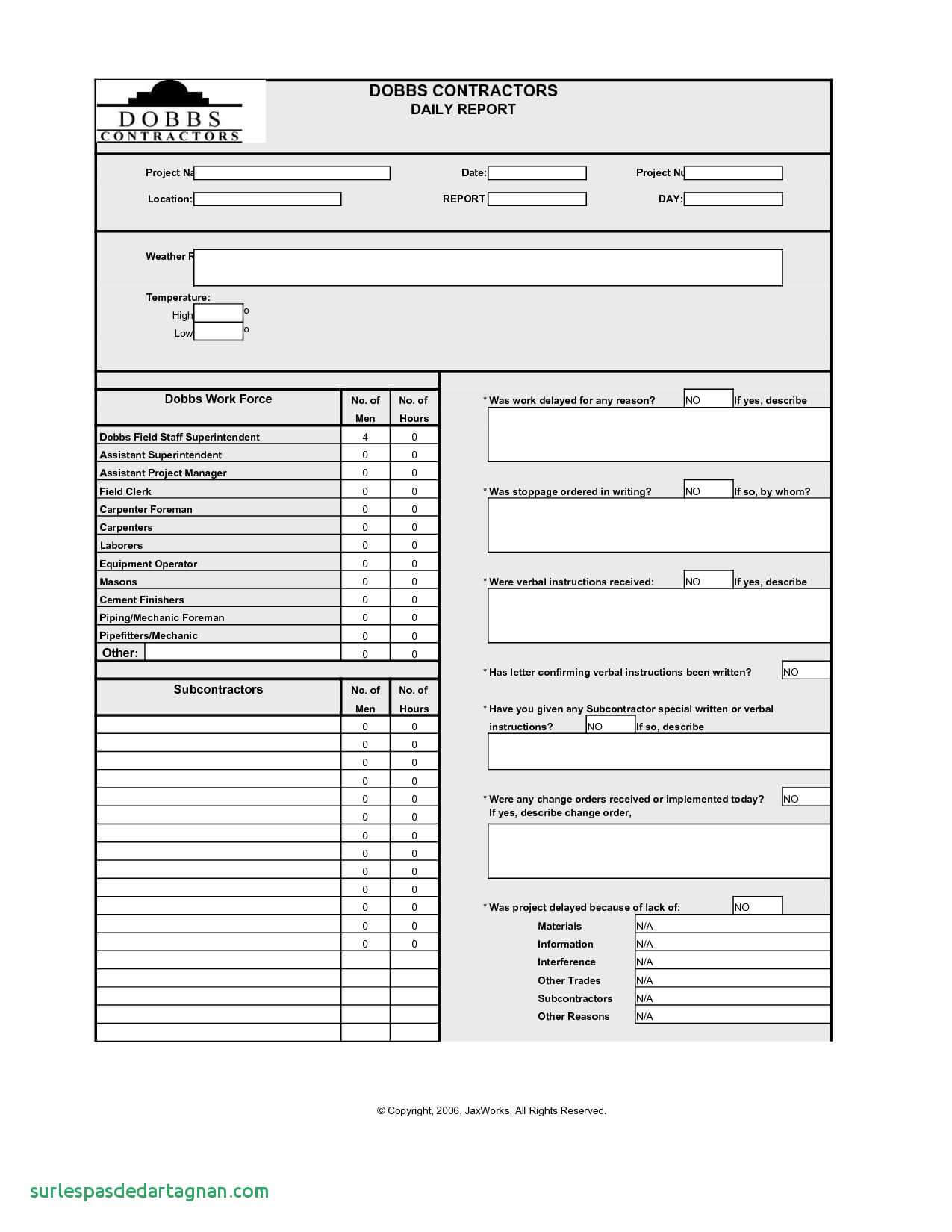 010 Daily Inspection Report Template Elegant Of Work Ideas For Daily Inspection Report Template