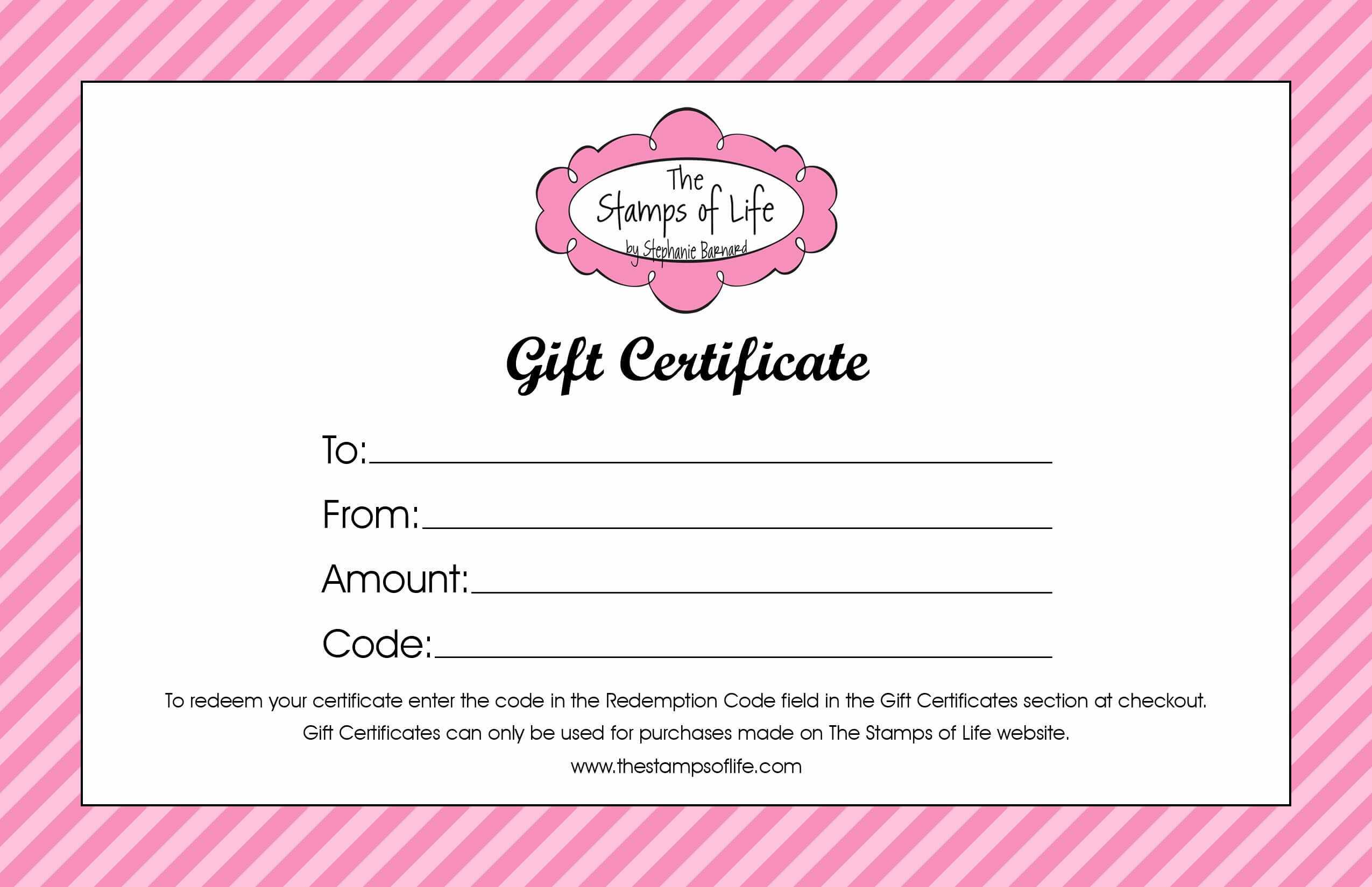 010 Free Gift Certificate Template Word Generic Certificates Regarding Generic Certificate Template