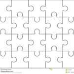 010 Jig Saw Puzzle Template Jigsaw Blank Twenty Pieces With Regard To Blank Jigsaw Piece Template