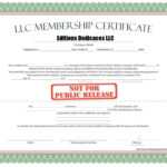 010 Llc Membership Certificate Template Best Solutions For Inside New Member Certificate Template