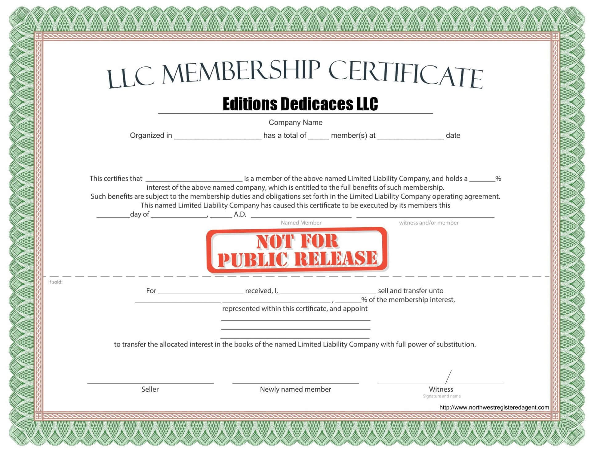 010 Llc Membership Certificate Template Best Solutions For Intended For Llc Membership Certificate Template