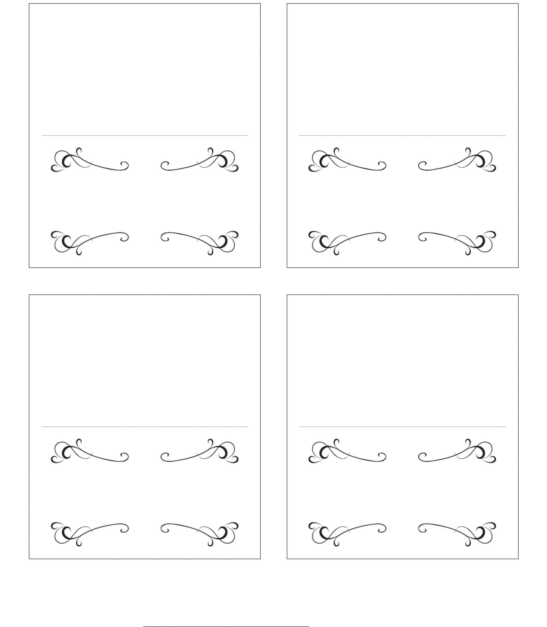 010 Place Card Templates Word Table Template Free 166090 Intended For Amscan Imprintable Place Card Template