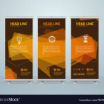 010 Roll Up Banner Stand Design Template Vector Breathtaking Regarding Banner Stand Design Templates
