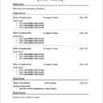 011 Free Blank Resume Templates For Microsoft Word Template In Blank Resume Templates For Microsoft Word