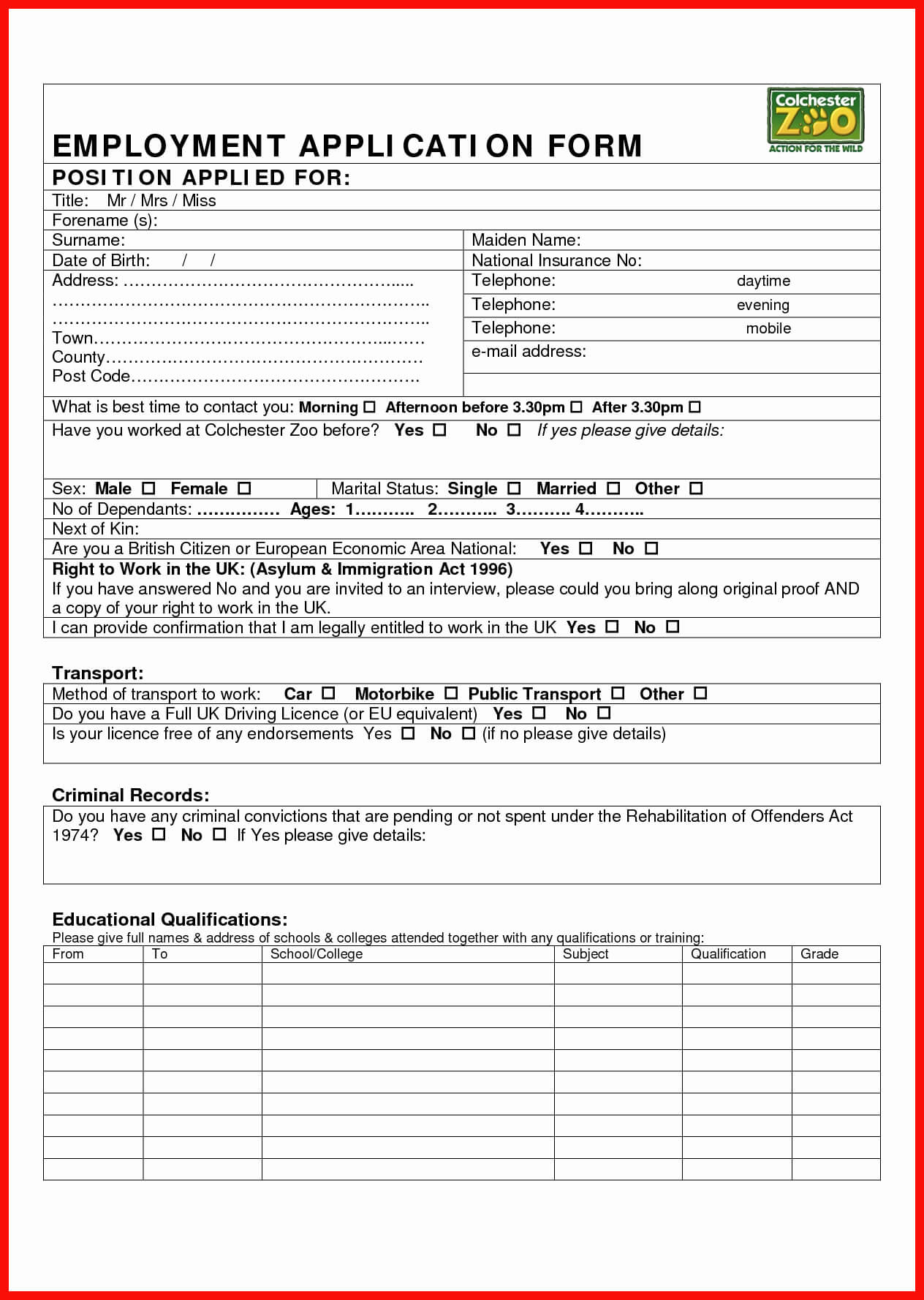 011 Job Application Template Word Ideas Free Form Then With Regard To Job Application Template Word