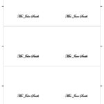 011 Place Card Template Free Magnificent Ideas Business For Free Place Card Templates Download