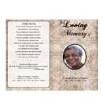 012 Free Funeral Program Template Download Ideas Floral Inside Memorial Brochure Template