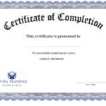 013 Certificate Of Completion Word Template Free With Army Certificate Of Completion Template