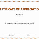 013 Certificates Of Appreciation Templates Printable With Regard To Certificates Of Appreciation Template