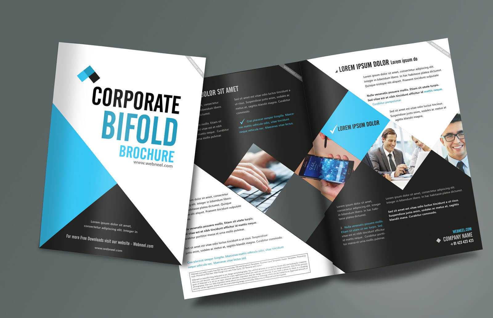 013 Free Brochure Templates Download Bifold Design Corporate Regarding Free Illustrator Brochure Templates Download