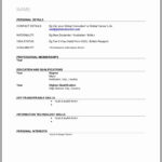 013 Template Ideas Free Blank Resume Templates Printable Inside Free Blank Cv Template Download