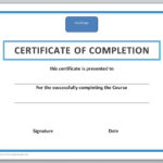 014 Certificate Of Achievement Template Word Completion Intended For Army Certificate Of Completion Template