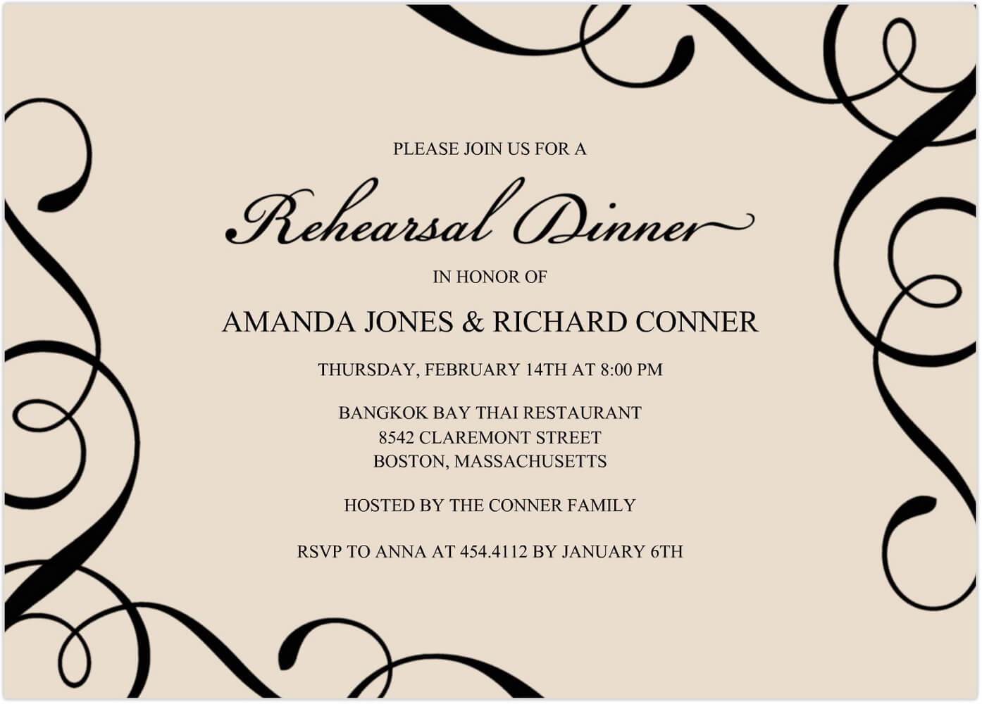 014 Free Dinner Invitation Templates For Word Template With Regard To Free Dinner Invitation Templates For Word