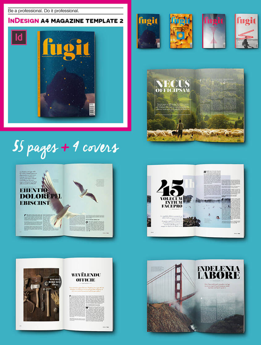 014 Magazine Template For Microsoft Word Indesign Print With Magazine Template For Microsoft Word