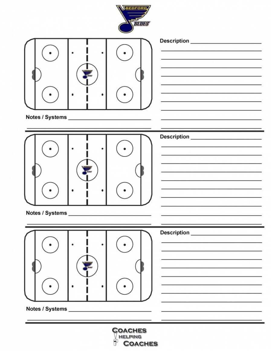 014 Plan Template Hockey Practice Rink Diagram Elegant With Blank Hockey Practice Plan Template