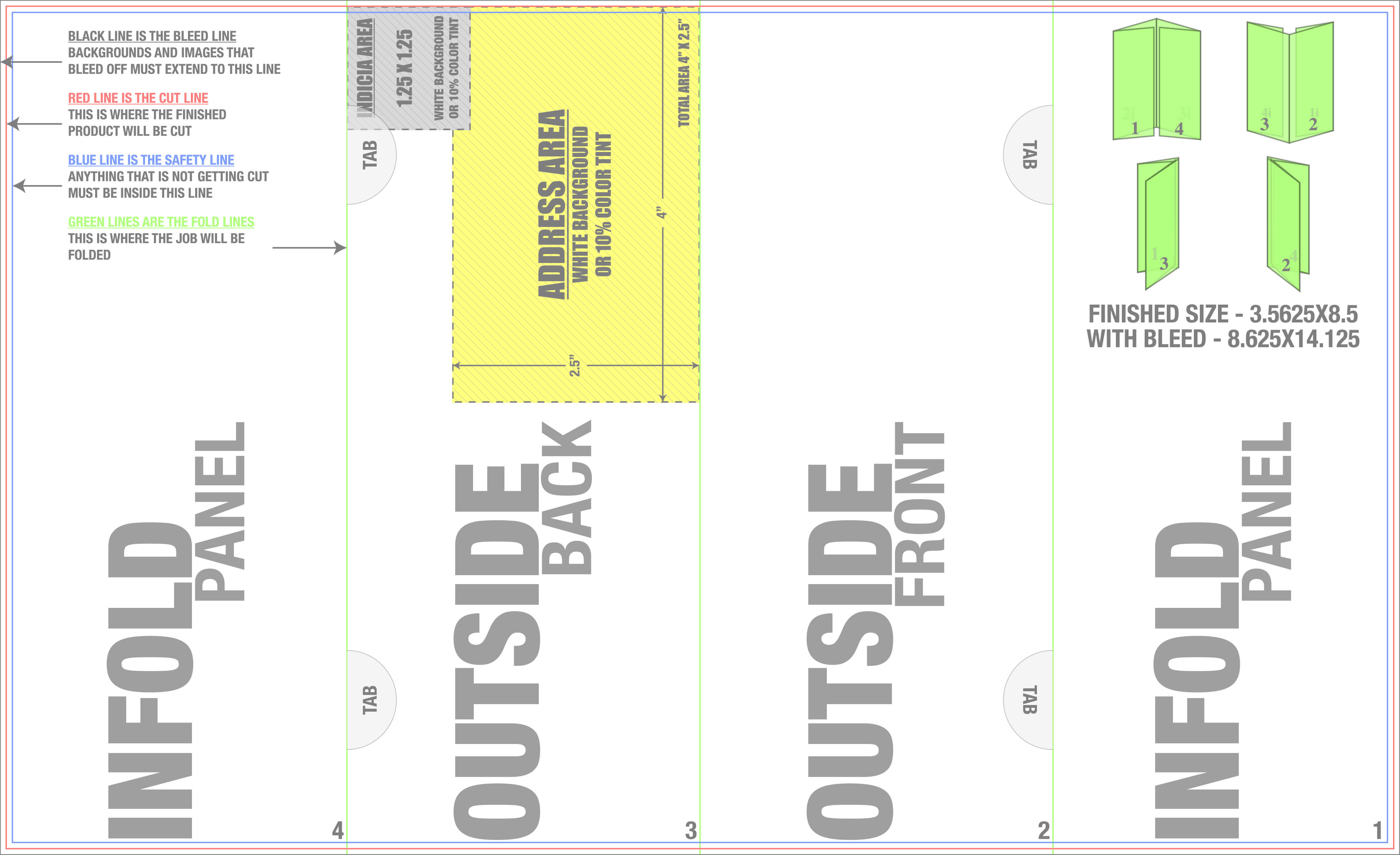 015 5X14 Doublegatefold Mailing Gate Fold Brochure Template With Gate Fold Brochure Template Indesign