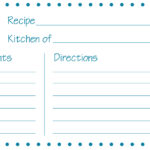 015 Template Ideas Free Editable Recipe Card Templates For Within 4X6 Photo Card Template Free