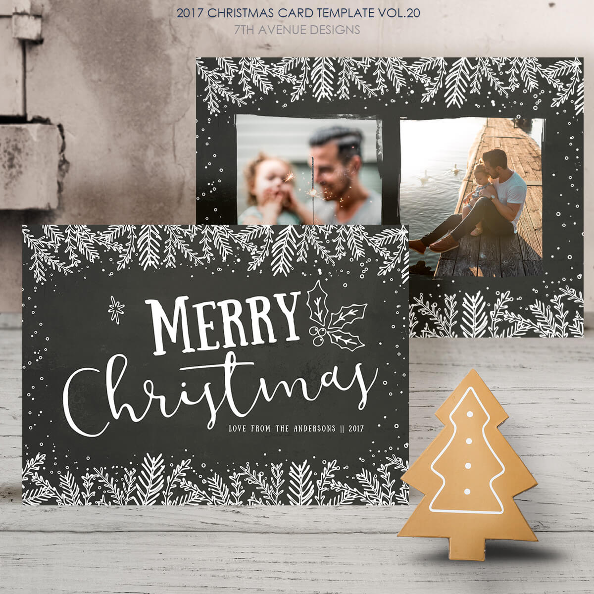 015 Template Ideas Photo Christmas Card Impressive Templates Intended For Free Photoshop Christmas Card Templates For Photographers