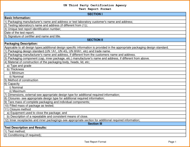 Acceptance Test Report Template