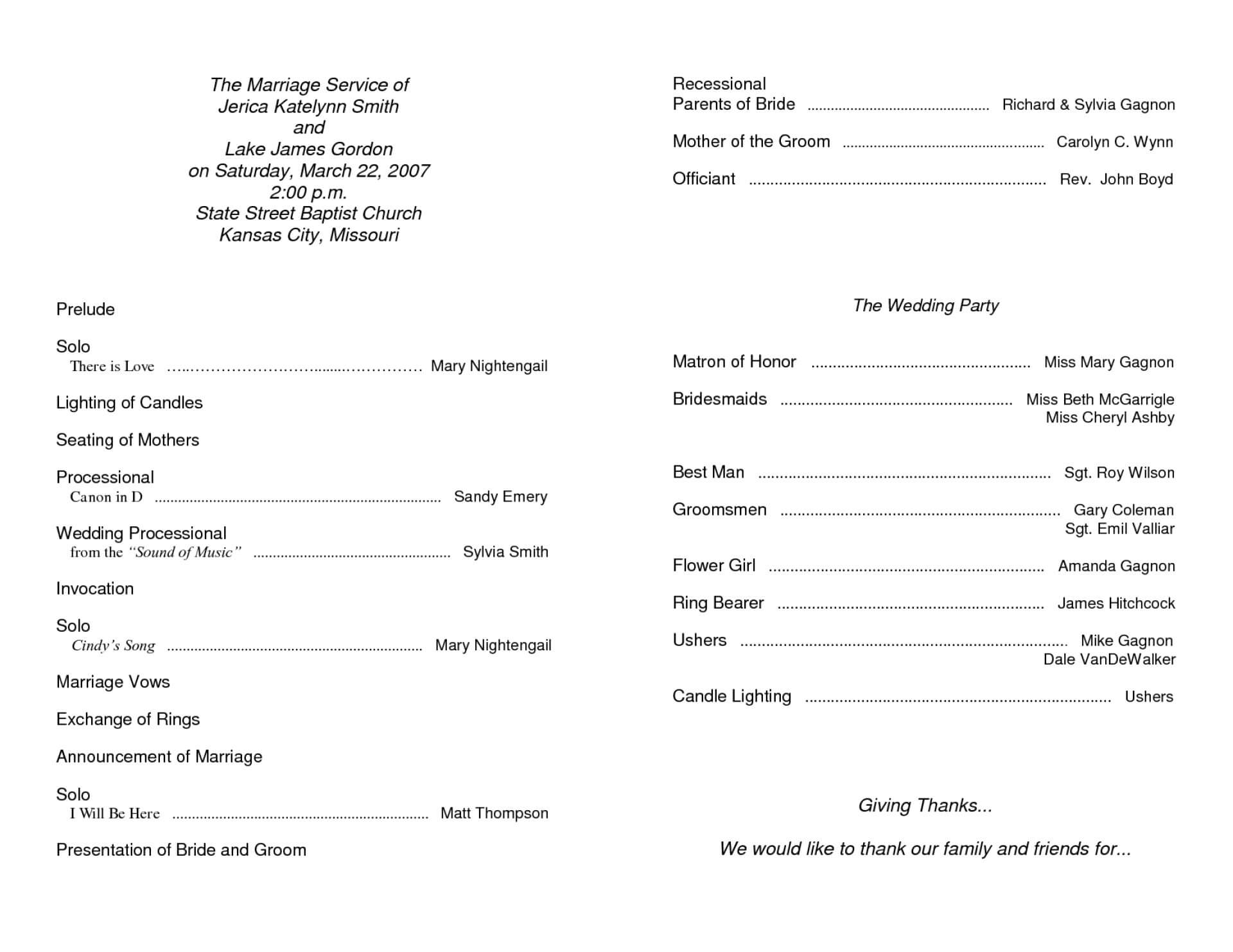 016 Church Bulletin Templates Word Program Template With Church Program Templates Word