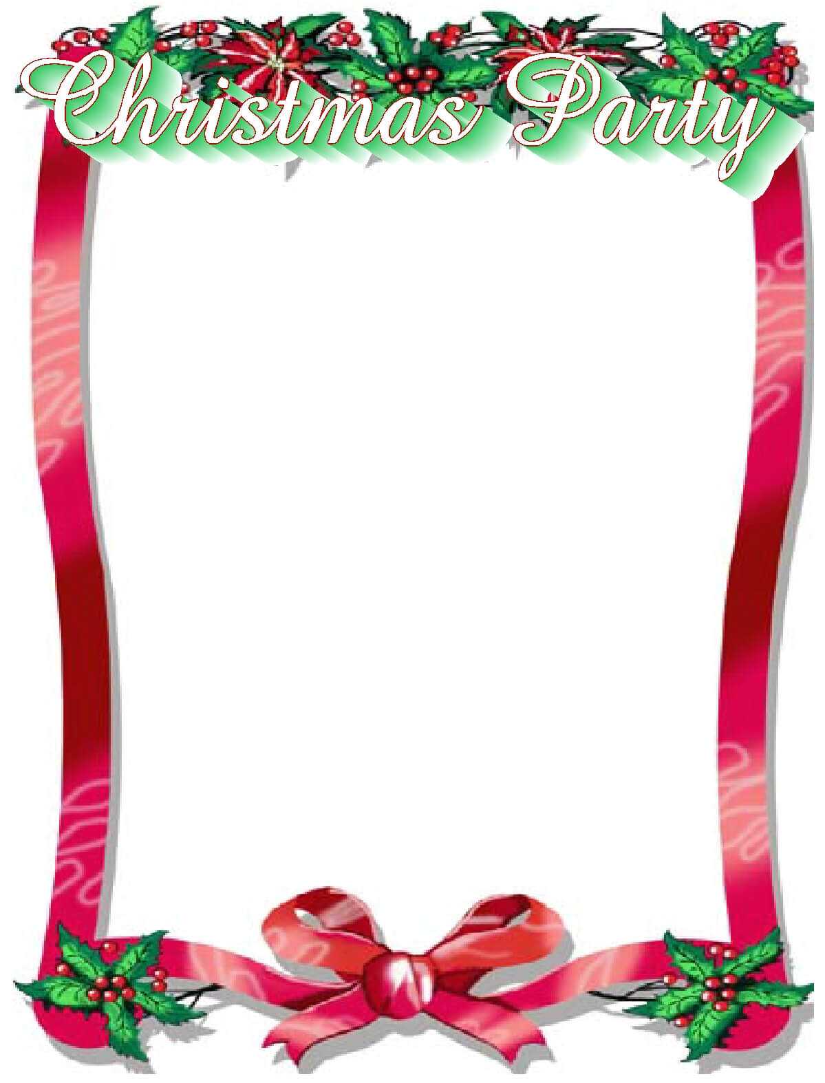 016 Free Christmas Border Templates Ms Word Template Within Christmas Border Word Template