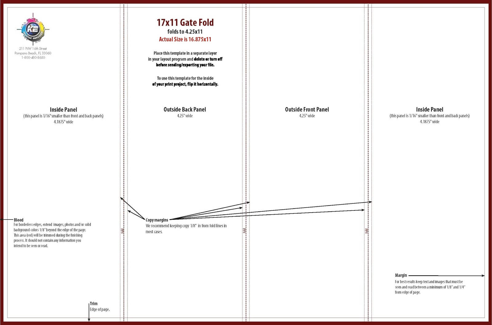 Quad Fold Brochure Template