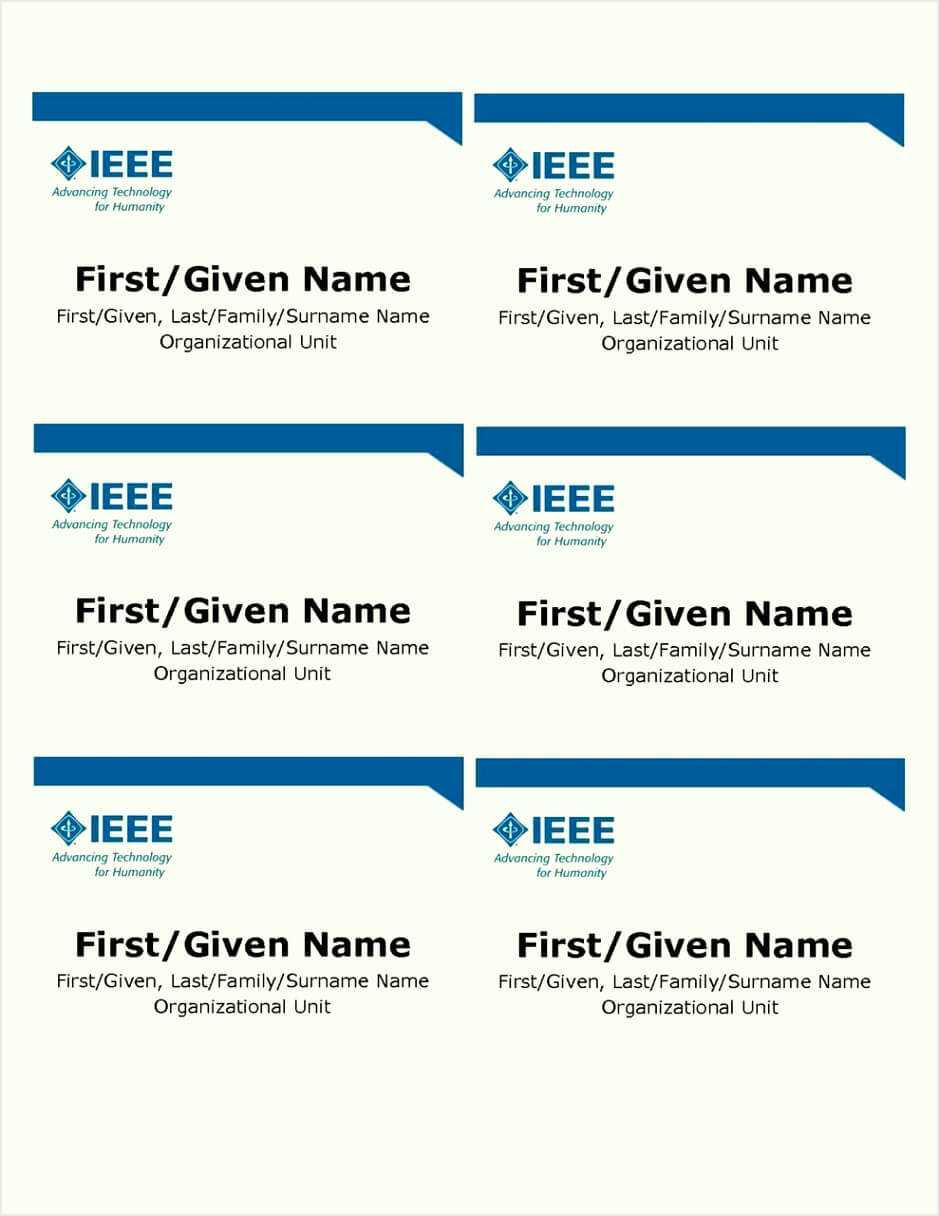 016 Name Badge Template Word Custom Designed Best Of With Regard To Visitor Badge Template Word