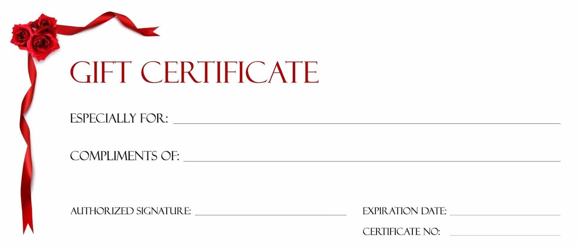 017 Free Printable Gift Certificates Template Ideas T Bunch Pertaining To Homemade Gift Certificate Template