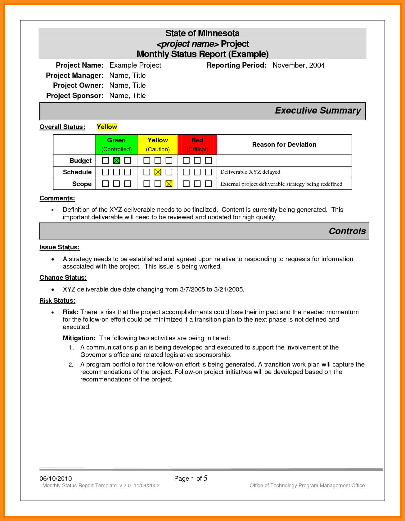 017 Project Progress Report Template Ideas 20Schedule Status With Regard To Progress Report Template Doc