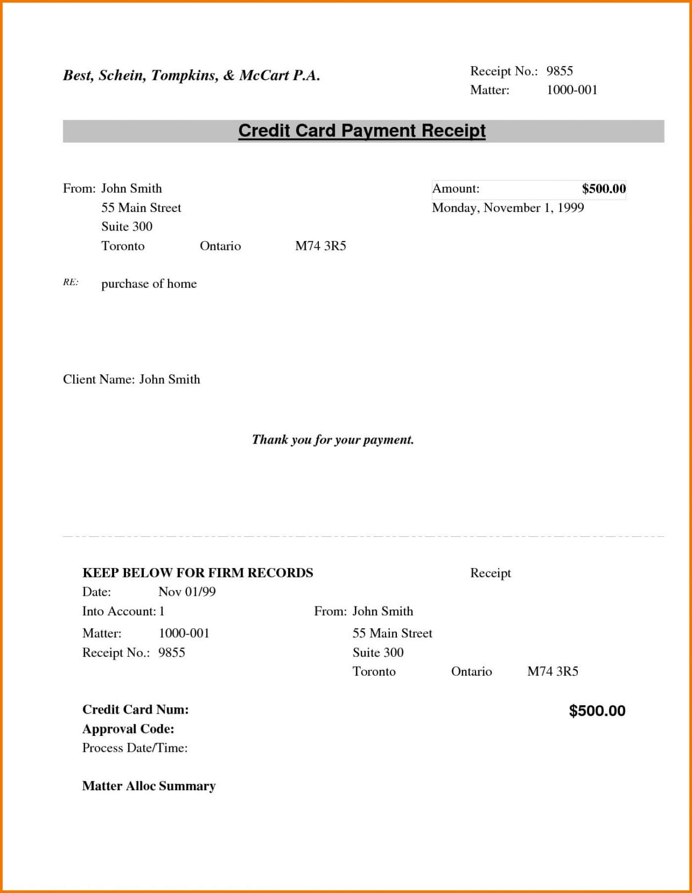 017 Template Ideas Letter Close Credit Card Account Valid Throughout Credit Card Payment Slip Template