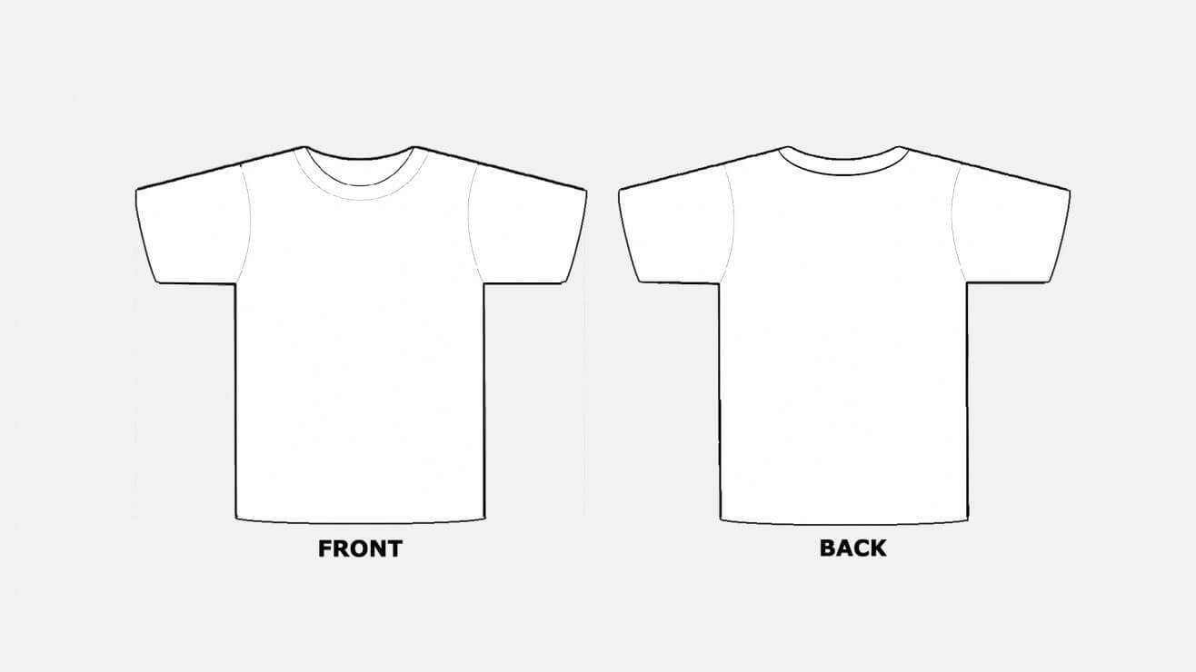 018 Blank Tshirt Template Pdf T Shirt Templates Free In Printable Blank Tshirt Template