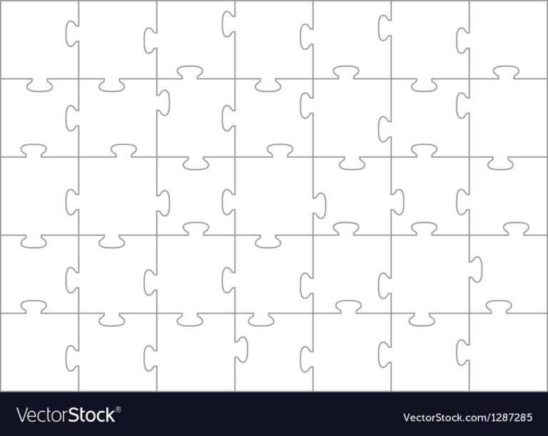 018 Jigsaw Puzzle Template Pieces Vector Jig Saw Best Ideas pertaining ...
