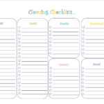 018 Template Ideas Monthly Cleaning Schedule Awful Daily Within Blank Cleaning Schedule Template