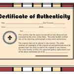 020 25E22580259Cauthenticity2Bcertificate Certificate Of Intended For Photography Certificate Of Authenticity Template