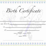020 Free Birth Certificate Template Ideas Elegant Templates Intended For Birth Certificate Templates For Word