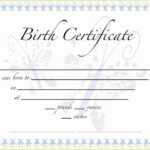 020 Free Birth Certificate Template Ideas Elegant Templates Intended For Birth Certificate Templates For Word