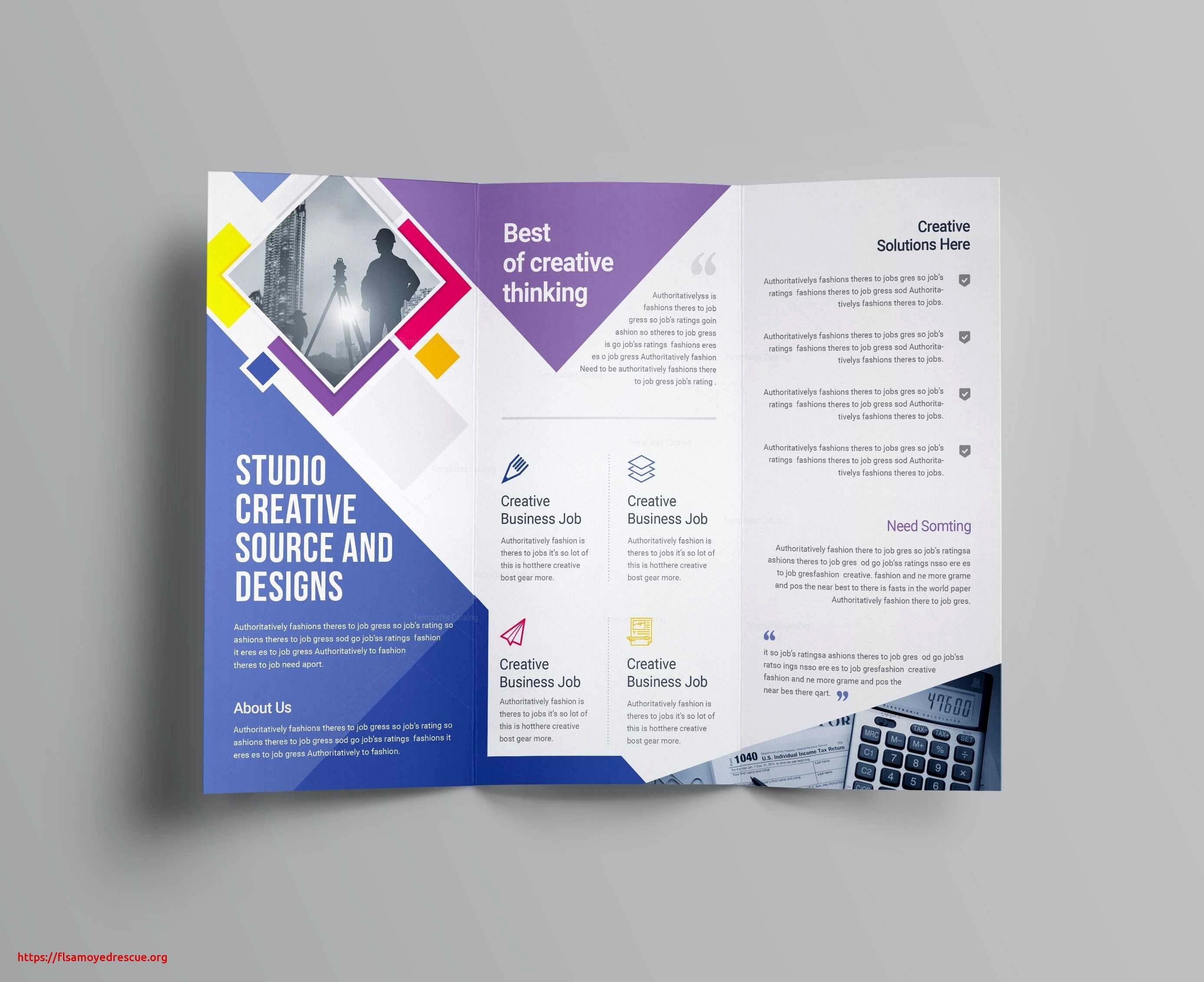 020 One Page Brochure Template Free Luxury Tri Fold Word Pertaining To Single Page Brochure Templates Psd