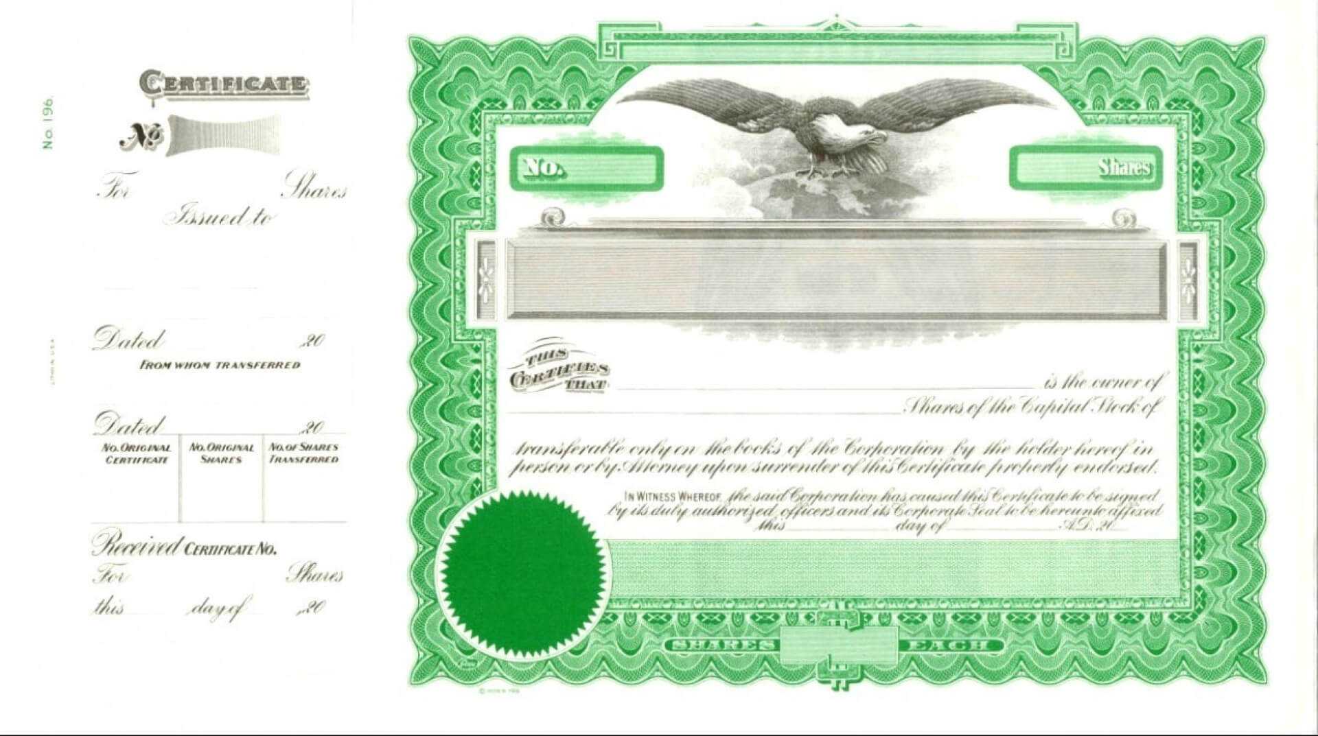 020 Template Ideas Free Stock Certificate Form Vector For Free Stock Certificate Template Download