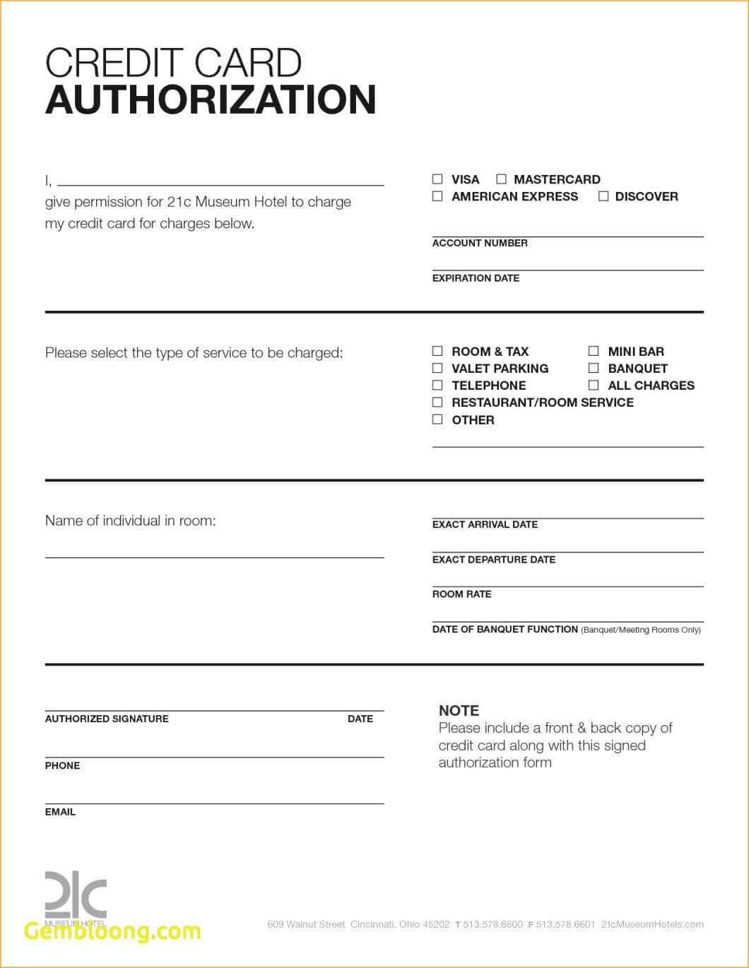 021 Credit Card Authorization Form Template Word Free Excel Pertaining To Credit Card Size Template For Word