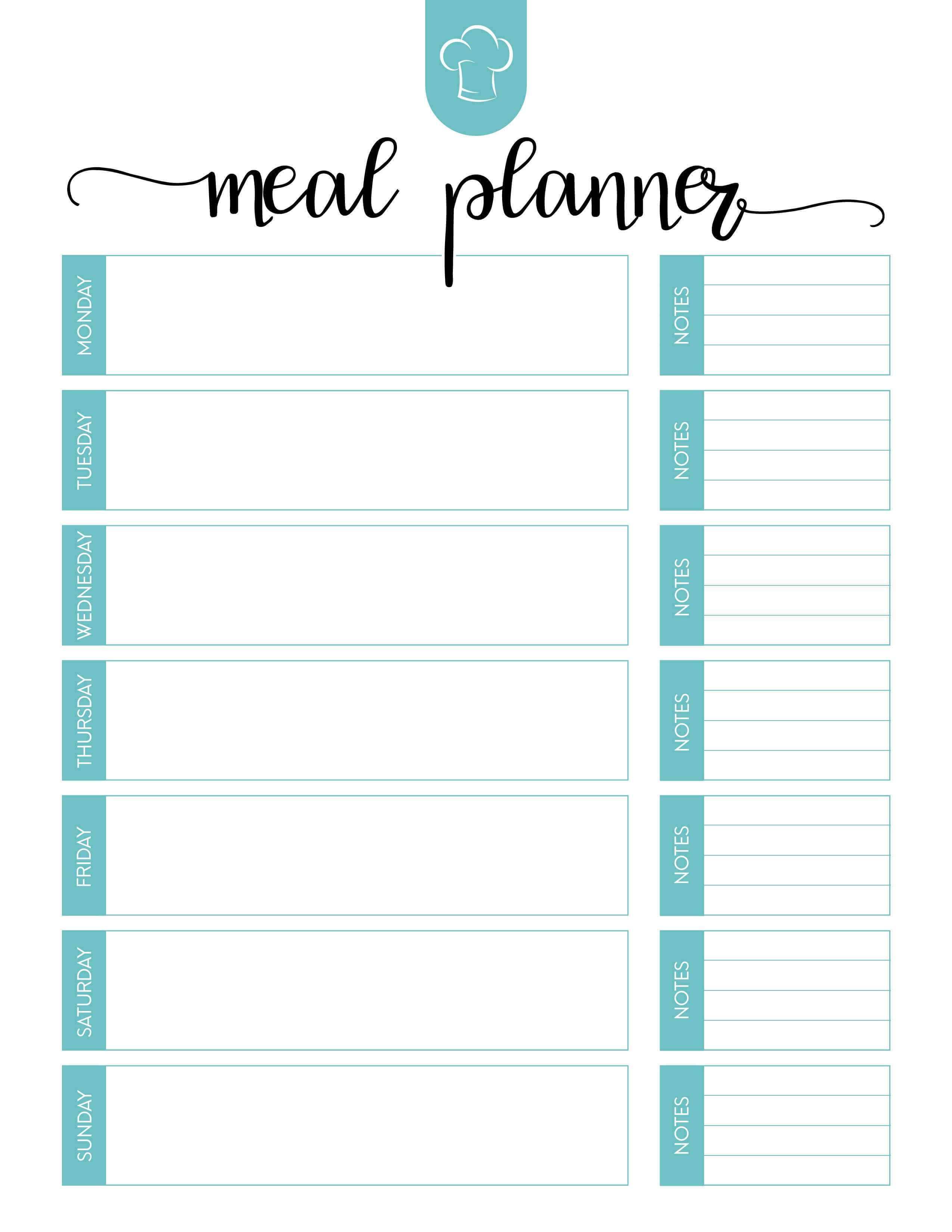 021 Plans Monthly Meal Planning Dreaded Template Plan Throughout Menu Planning Template Word