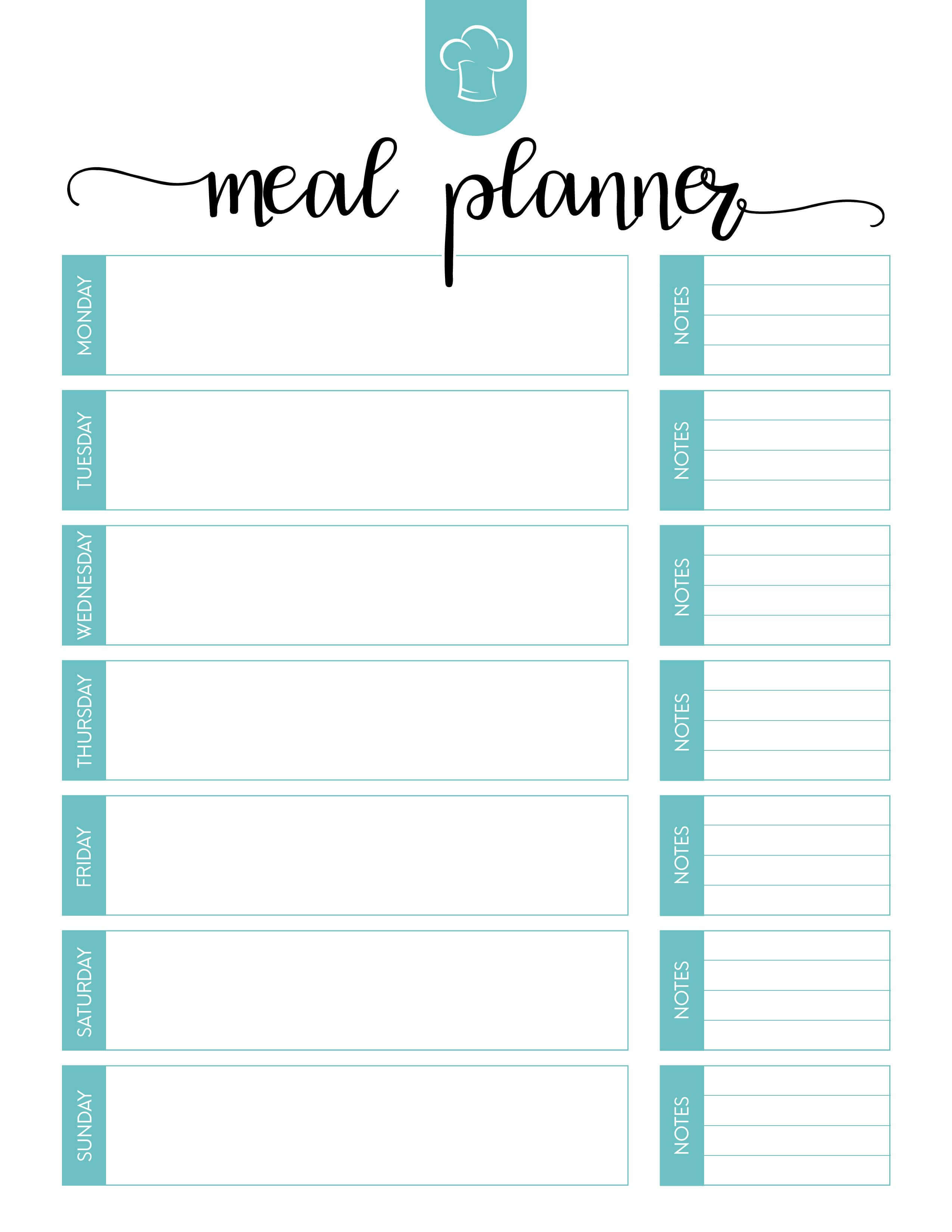 021 Plans Monthly Meal Planning Dreaded Template Plan With Regard To Meal Plan Template Word