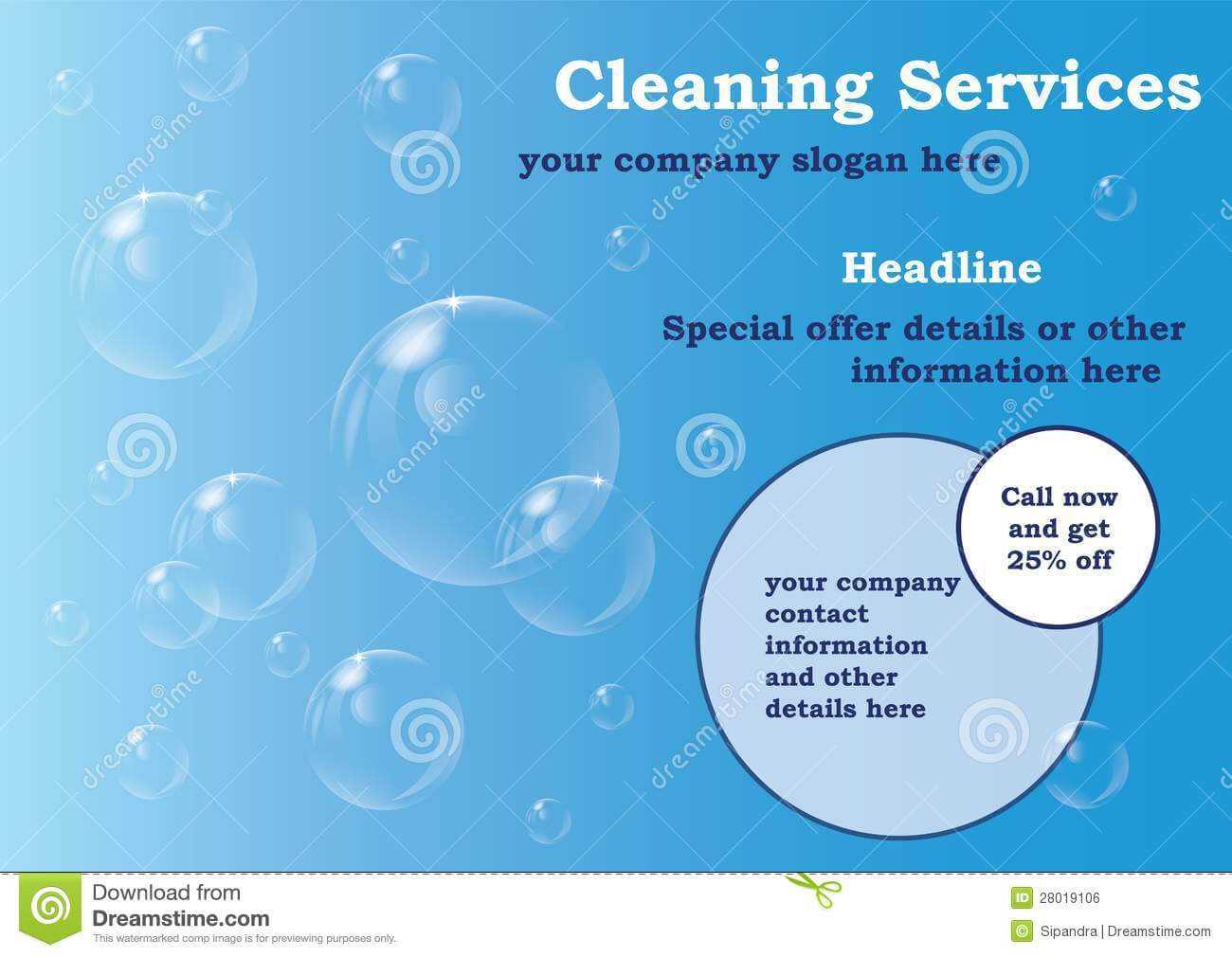 021 Template Ideas Free Editable Flyer Templates Cleaning Pertaining To Cleaning Brochure Templates Free