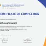 022 Certificate Of Completion Template Wondrous Ideas Pdf Inside Certificate Of Completion Construction Templates